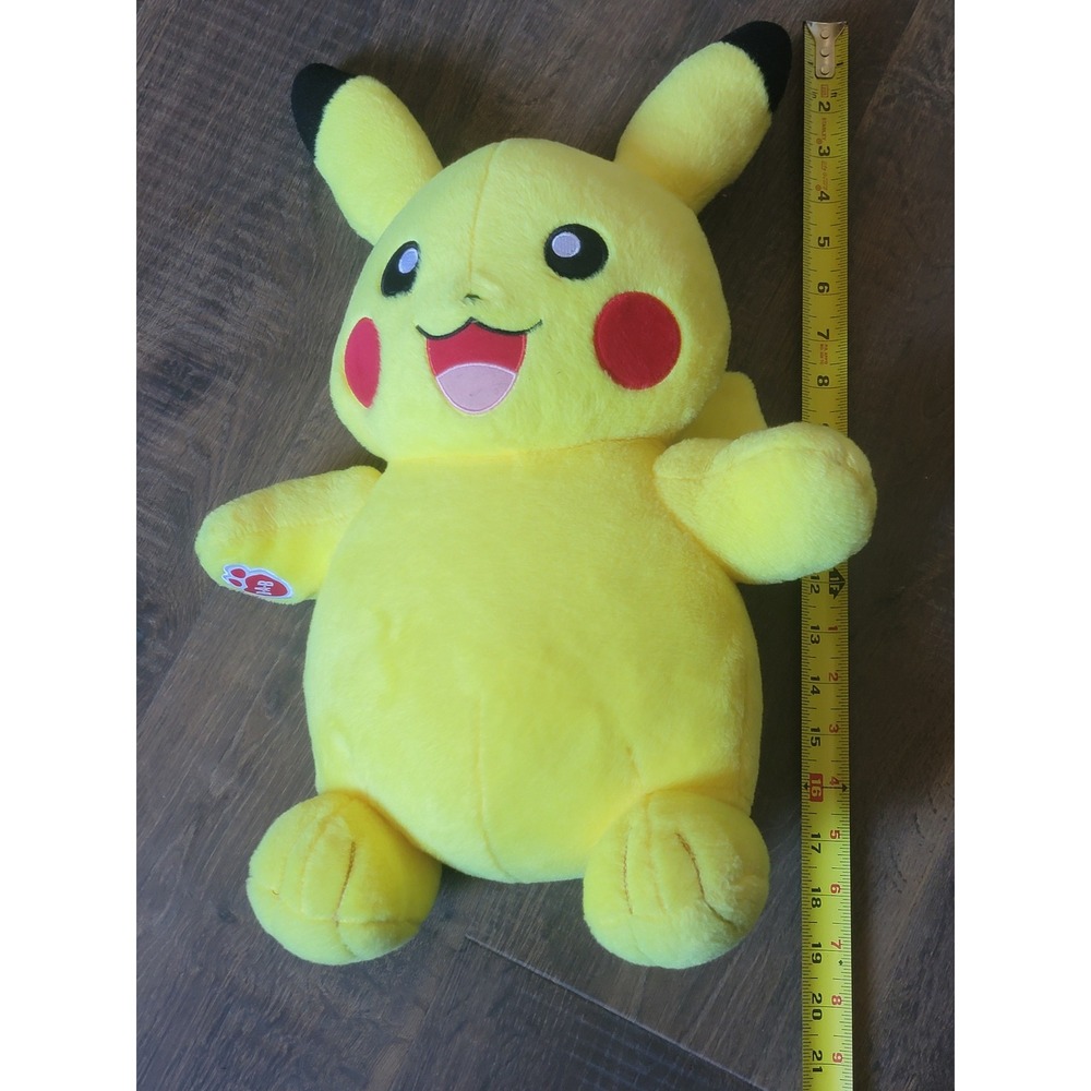 Build A‎ Bear Pikachu Plush Pokemon 16 inch Stuffed Animal Toy Collectible